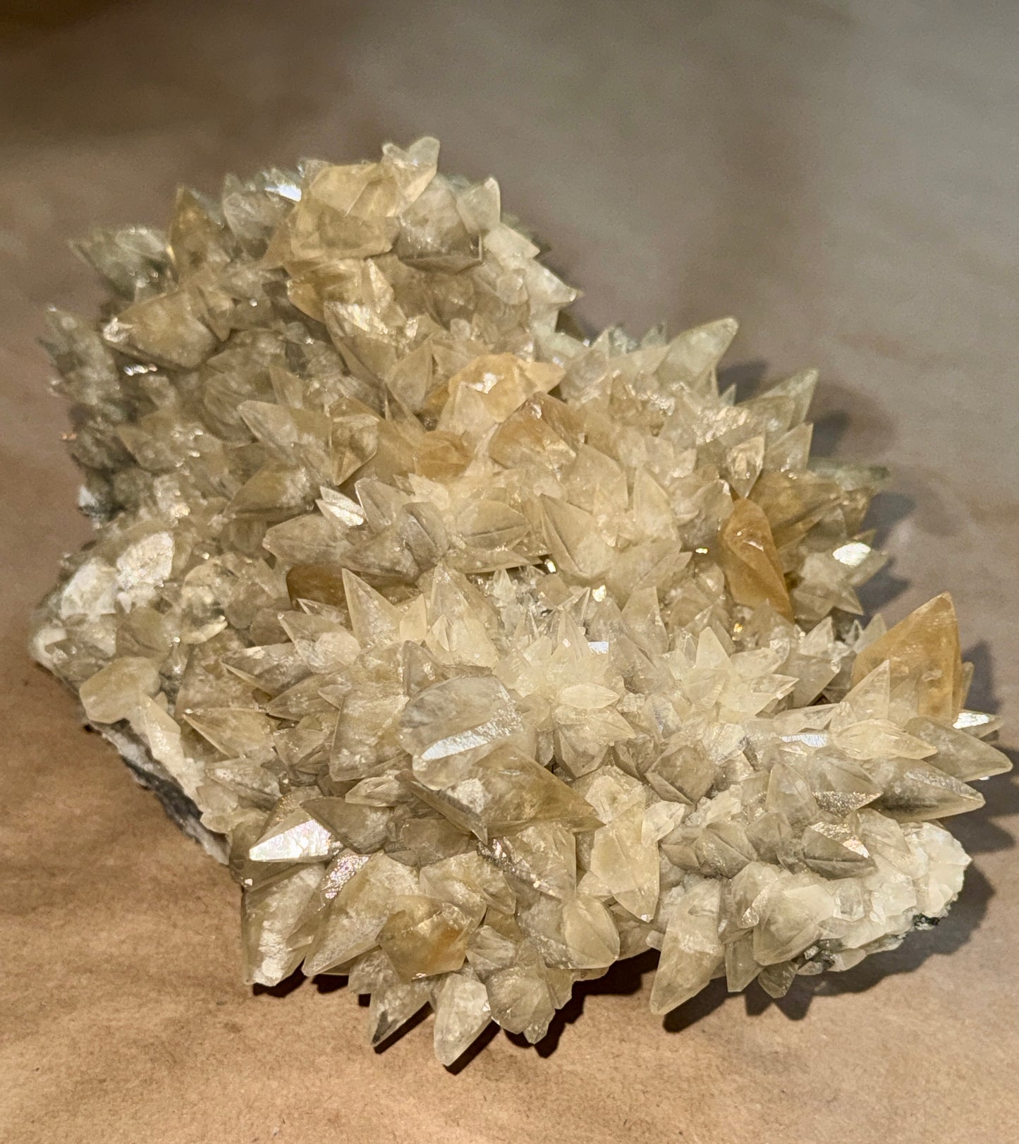 Double-Terminated Dog Tooth Golden Calcite - Chizhou