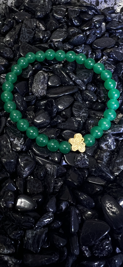 The Butterfly - Green Aventurine Bracelet
