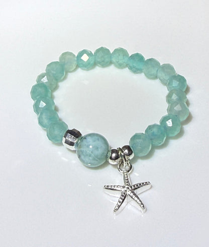 The Sea Larimar Stretch Ring