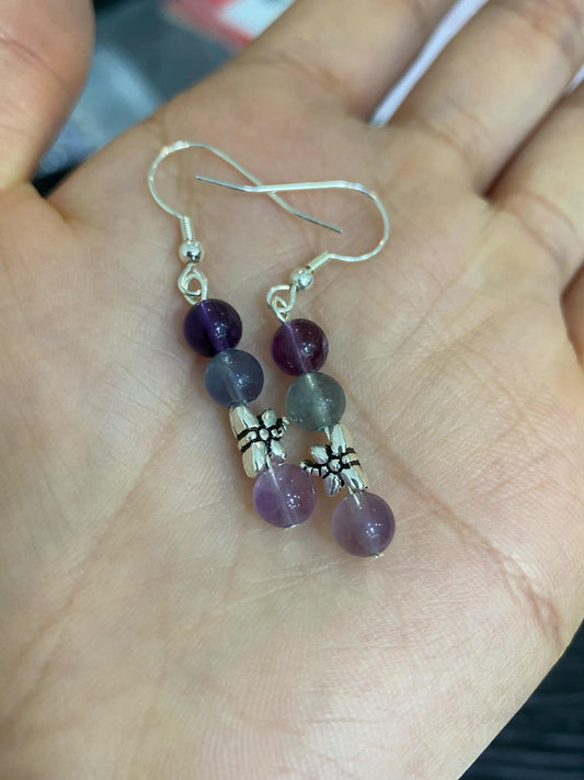 The Achiever Collection: Fluorite Dragonfly Short Earrings