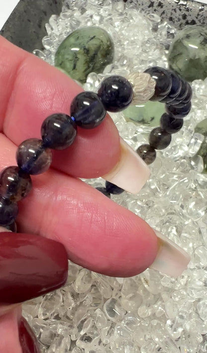 The Lotus - Iolite Bracelet