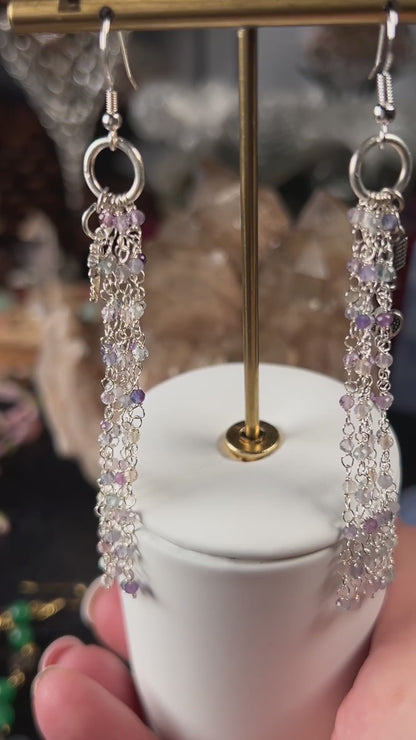 The Achiever Collection: Fluorite Dragonfly Long Earrings